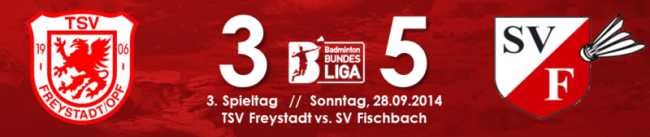 TSV Freystadt SV Fischbach Bundesliga Auswärtssieg BAdminton